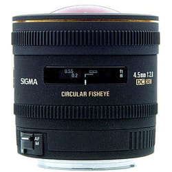 Sigma 4.5mm F2.8 EX DC Circular Fisheye HSM Nikon SLR Objectif large "fish eye" Noir