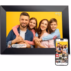 FRAMEO Cadre Photo Numérique WiFi VESWWE 101 Pouces 1280x800 IPS Écran Tactile Mémoire Intégrée 32 Go Rotation Automatique Pa ...