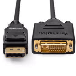 Kensington Câble passif unidirectionnel DisplayPort 1.1 (M) vers DVI-D (M), 1,8 m
