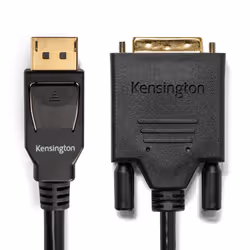 Kensington Câble passif unidirectionnel DisplayPort 1.1 (M) vers DVI-D (M), 1,8 m