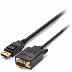 Kensington Câble passif unidirectionnel DisplayPort 1.2 (M) vers VGA (M), 1,8 m, 1,8 m, DisplayPort, VGA (D-Sub), Mâle, Femel ...