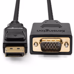 Kensington Câble passif unidirectionnel DisplayPort 1.2 (M) vers VGA (M), 1,8 m