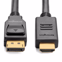 Kensington Câble passif unidirectionnel DisplayPort 1.2 (M) vers HDMI (M), 1,8 m - Vue supplémentaire 2