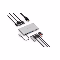 Kensington UH1440P Station d'accueil mobile USB-C 5 Gbits/s sans pilote avec double sortie vidéo – DP/HDMI/VGA - Vue supplémentaire 10