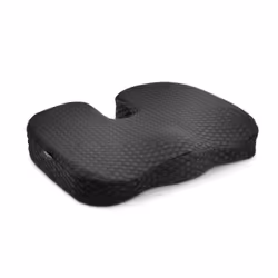 Kensington Coussin Premium avec gel refroidissant, Coussin de chaise, Mémoire de forme, Chaise, Noir, Monochromatique, Fermet ...