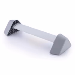 Kensington Repose-pieds à bascule, Argent, Aluminium, 136 kg, RoHS, REACH, CA Prop 65, 654,5 mm, 268,3 mm