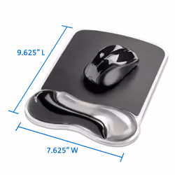 Kensington Repose-poignet en gel pour tapis à souris duo - gris, Noir, Gris, Monochromatique, Gel, Repose-poignets