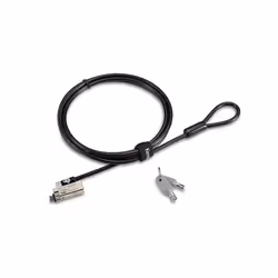 Kensington Câble de sécurité Slim NanoSaver® 2.0 à clé, 1,8 m, Kensington, Clé, Acier au carbone, Noir, Argent