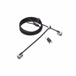 Kensington Câble de sécurité Twin MicroSaver® 2.0, Kensington, Clé, Acier au carbone, Noir