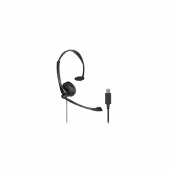 Kensington Micro-Casque Classic Mono USB-A avec réglage du micro et du volume, Avec fil, Bureau/Centre d'appels, Casque, Noir