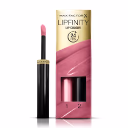 Max Factor Lipfinity Lip Colour 040 Vivacious 2.3ml/1.9g, Rose, Vivacious, 1 couleurs, Coloration, Hydratant, Brillant, Liqui ...