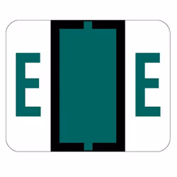 Smead BCCR Bar Style Color Coded Labels E - Dark Green, Vert, 31,8 mm, 25,4 mm, 500 pièce(s), 1 feuilles
