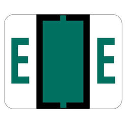 Smead BCCR Bar Style Color Coded Labels E - Dark Green étiquette auto-collante Vert 500 pièce(s)