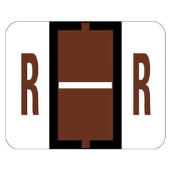 Smead BCCR Bar Style Color Coded Labels R - Brown étiquette auto-collante 500 pièce(s)