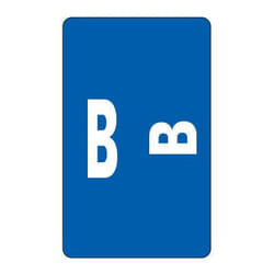 Smead AlphaZ® ACCS Color Coded Alphabetic Label B - Dark Blue étiquette auto-collante 100 pièce(s)