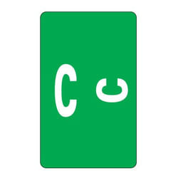 Smead AlphaZ® ACCS Color Coded Alphabetic Label C - Dark Green étiquette auto-collante 100 pièce(s)