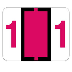 Smead 67371 étiquette non-adhésive 1 pièce(s) Rouge