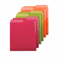 Smead 75406 fichier Vert, Orange, Rose lettre
