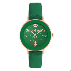 Montre femme - Juicy Couture - JC1264RGGN - Cuir - Quartz - 38mm