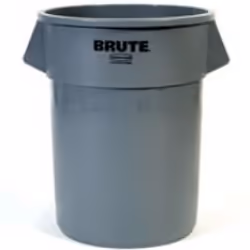Rubbermaid 2655 BRUTE, 208,2 L, Rond, Polyéthylène à basse densité linéaire, Gris, Manuel, NSF, UV