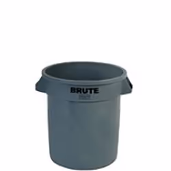 Rubbermaid 2610 BRUTE, 37,9 L, Rond, Polyéthylène à basse densité linéaire, Gris, Manuel, UV, NSF