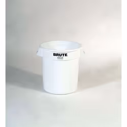 Rubbermaid 2610 BRUTE, 37,9 L, Rond, Polyéthylène à basse densité linéaire, Blanc, Manuel, UV, NSF