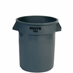 Rubbermaid 2620 BRUTE, 75,7 L, Rond, Polyéthylène à basse densité linéaire, Gris, Manuel, NSF, UV