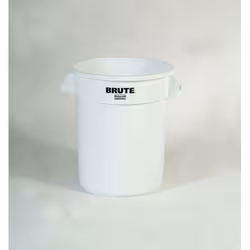 Rubbermaid 2620 BRUTE, 75,7 L, Rond, Polyéthylène à basse densité linéaire, Blanc, Manuel, NSF, UV