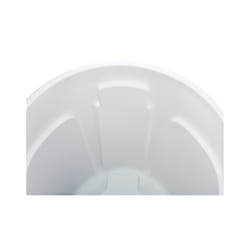 Rubbermaid FG263200WHT poubelle Rond Plastique Gris