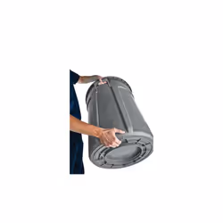 Rubbermaid FG263200WHT poubelle Rond Plastique Gris - Vue supplémentaire 5