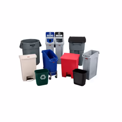 Rubbermaid FG295500GRAY poubelle Rond Plastique Gris - Vue supplémentaire 5