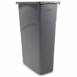 Rubbermaid 3540 Slim Jim, 87,1 L, Rectangulaire, Polyéthylène à basse densité linéaire, Gris, 279 mm, 508 mm