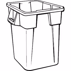 Rubbermaid BRUTE 3526 106 L Carré Polyéthylène à basse densité linéaire Gris - Vue supplémentaire 6