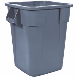 Rubbermaid BRUTE 3536, 151,4 L, Carré, Polyéthylène à basse densité linéaire, Gris, UV, 597 mm