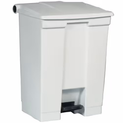 Rubbermaid Step-On 6145, 68,1 L, Rectangulaire, Polyéthylène haute densité (HDPE), Blanc, Pédale, FM, UV, OSHA