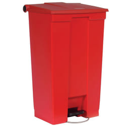 Rubbermaid Step-On 6146 87,1 L Rectangulaire Polyéthylène haute densité (HDPE), Polypropylène (PP) Rouge