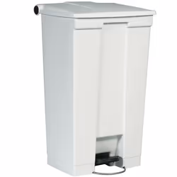 Rubbermaid Step-On 6146, 87,1 L, Rectangulaire, Polyéthylène haute densité (HDPE), Polypropylène (PP), Blanc, Pédale, FM, UV, ...