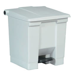 Rubbermaid Step-On 6143 30,3 L Rectangulaire Polyéthylène haute densité (HDPE), Polypropylène (PP) Blanc