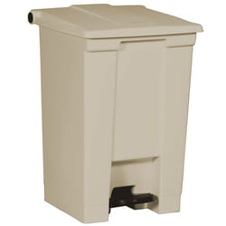 Rubbermaid Step-On 6144 45,4 L Rectangulaire Polyéthylène haute densité (HDPE), Polypropylène (PP) Beige