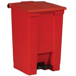 Rubbermaid Step-On 6144 45,4 L Rectangulaire Polyéthylène haute densité (HDPE), Polypropylène (PP) Rouge