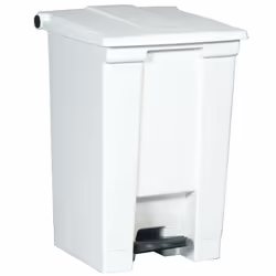 Rubbermaid FG614400 WHT, 45,4 L, Rectangulaire, Polyéthylène haute densité (HDPE), Polypropylène (PP), Blanc, Pédale, FM, UV, ...