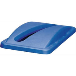 Rubbermaid - Couvercle polyéthylène bleu L290xP520mm adapté aux poubelles de tri 60/87 l pour jeter du papier