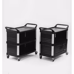 Rubbermaid Xtra 4093 Polyéthylène haute densité (HDPE) Noir