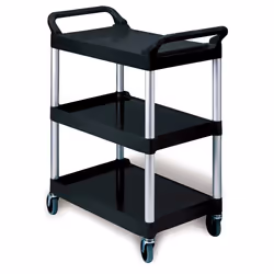 Rubbermaid 3424-88, Polypropylène (PP), Noir, 90,7 kg, 3 étagères, 473 mm, 854 mm