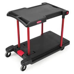 Rubbermaid 4300 Métal Noir, Rouge