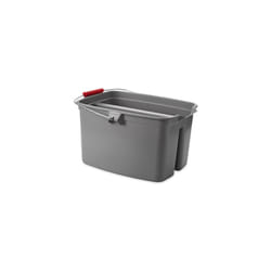 Rubbermaid FG262888GRAY seau et système de lavage Double réservoir Gris