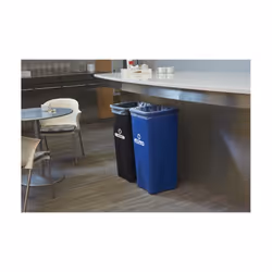 Rubbermaid FG356973BLUE poubelle Rectangulaire Bleu