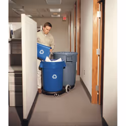 Rubbermaid Brute 2632-73 121,1 L Rond Polyéthylène Bleu - Vue supplémentaire 4