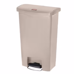 Rubbermaid 1883456, 30 L, Rectangulaire, Résine, Beige, Pédale, Plastique