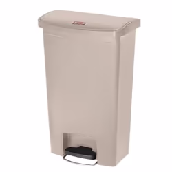 Rubbermaid 1883457, 50 L, Rectangulaire, Résine, Beige, Pédale, États-Unis